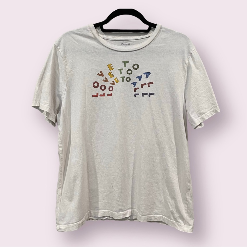 Madewell x Human Rights Love to All T-Shirt White Large